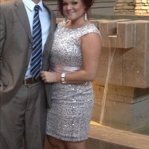 Baby pink Sequin dress